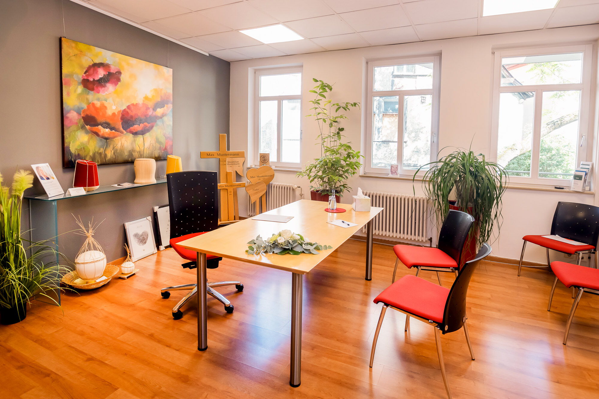 Besprechungsraum bei Bestattungen Flunkert in Reutlingen